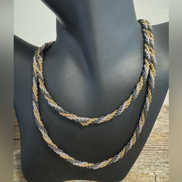 Christian Dior triple color rope necklace - Picture 1 of 4